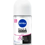 دئودورانت رولی نیوآ بلک اند وایت اینویزیبل اورجینال 50 میلی‌لیتر 72h NIVEA Black & White Invisible Original Deodorant Roll-On 50ml