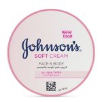 کرم نرم‌کننده و مرطوب‌کننده ۲۴ ساعته جانسون  JOHNSON'S® 24-Hour Moisture Soft Cream – 200 ml